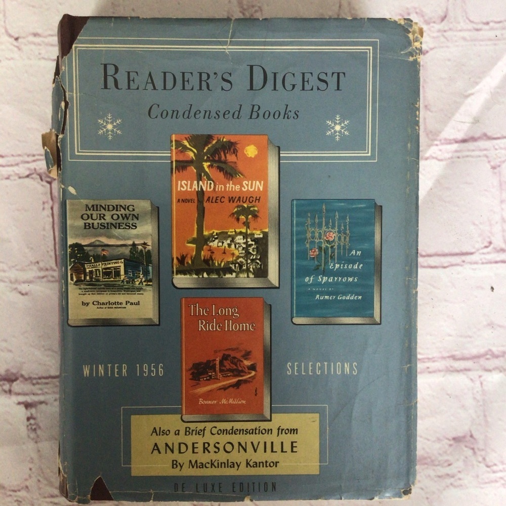 Reader’s Digest Condensed Books Winter 1956 Hardcover Book